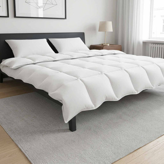 Set di piumoni 200 x 220 cm No Cotone, Bambù, Poliestere Bianco