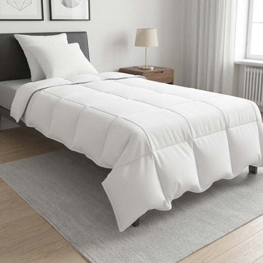 Set di piumoni 155 x 220 cm No Cotone, Bambù, Poliestere Bianco