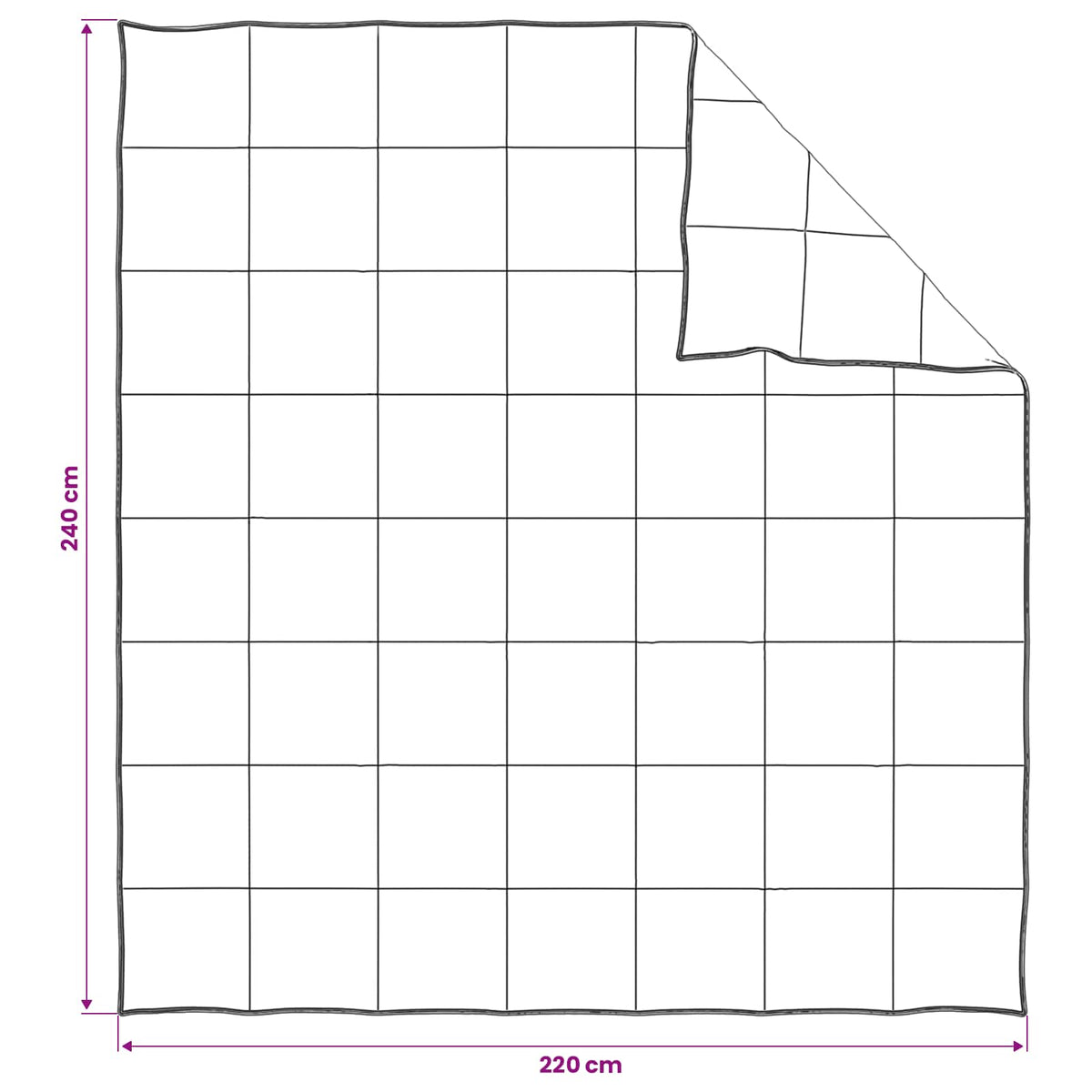 Set di Piumoni 2 pz 220 x 240 cm Estate 150 gsm Fibra di bambù