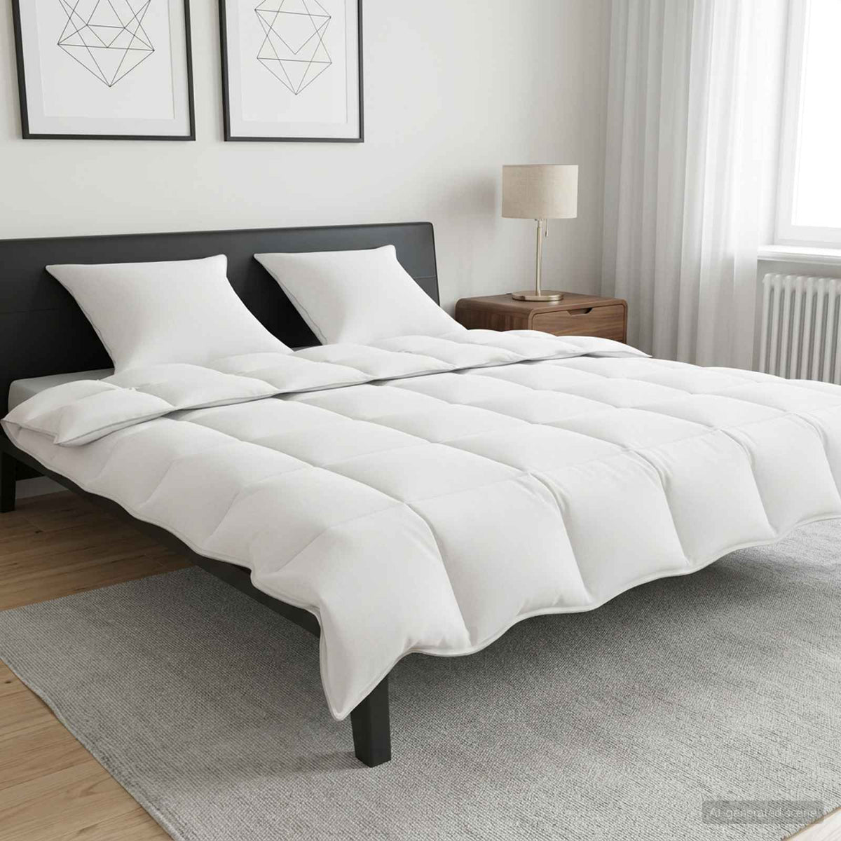 Set di Piumoni Bianco 200 x 240 cm Poliestere, Bamboo