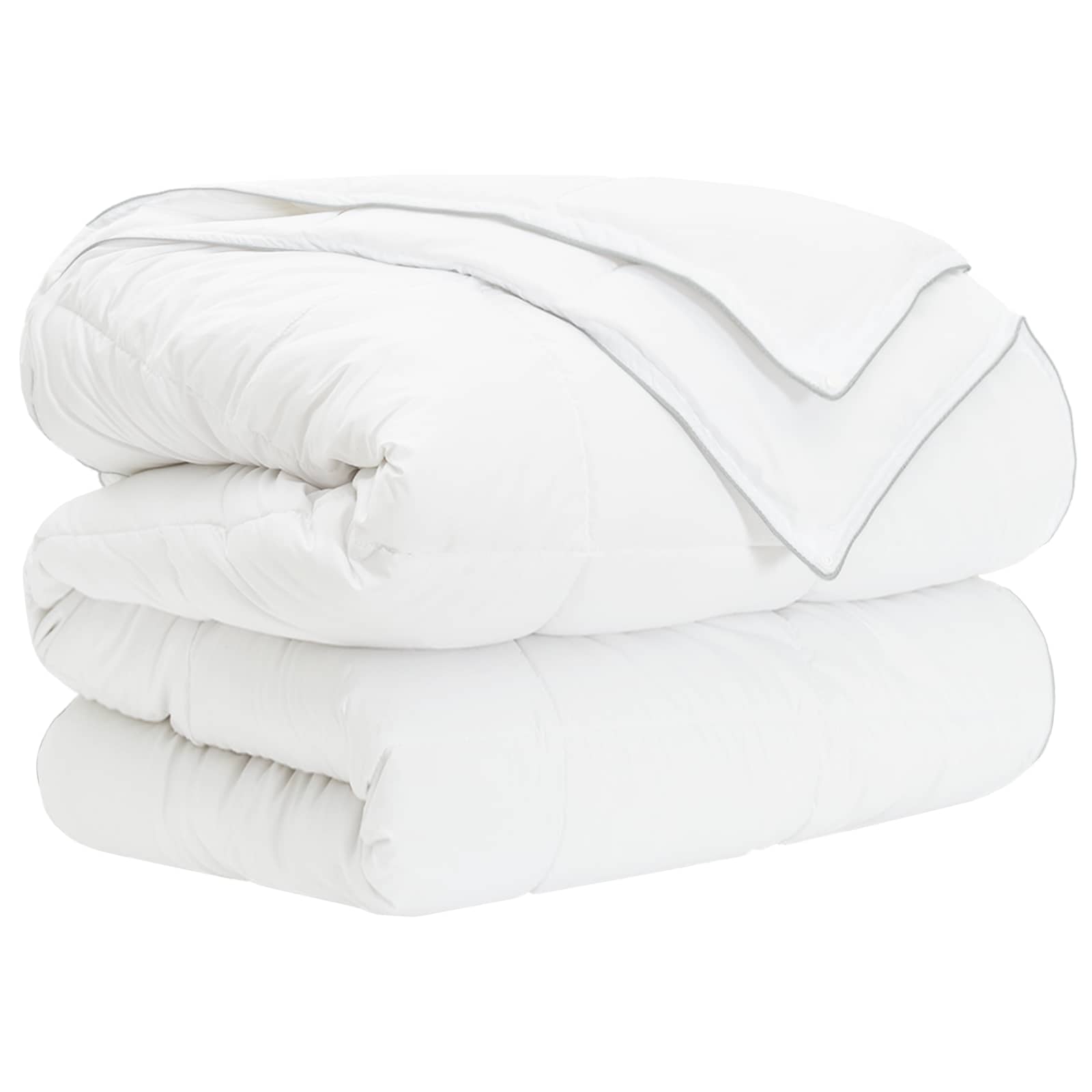 Set di Piumoni 3 pz 200 x 200 cm Tutte le stagioni Bambù Bianco | homemem39