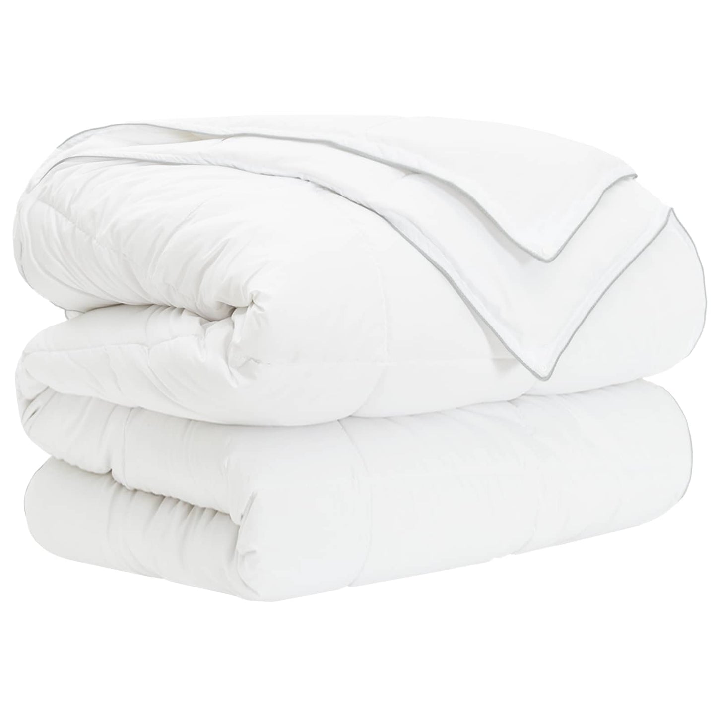 Set di Piumoni 3 pz 240 x 220 cm Tutte le stagioni Bambù Bianco | homemem39