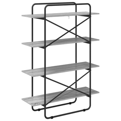 Libreria 4 livelli 100 x 35 x 140 cm PB Sonoma grigio | homemem39