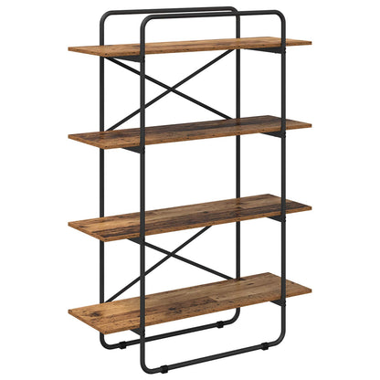 Libreria 4 livelli 100 x 35 x 140 cm PB Legno di quercia