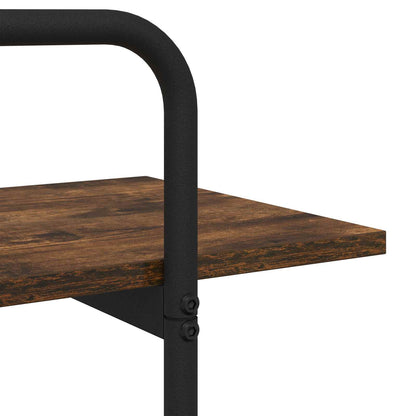 Libreria 2 livelli 80 x 35 x 70 cm PB Rovere Fumo | homemem39