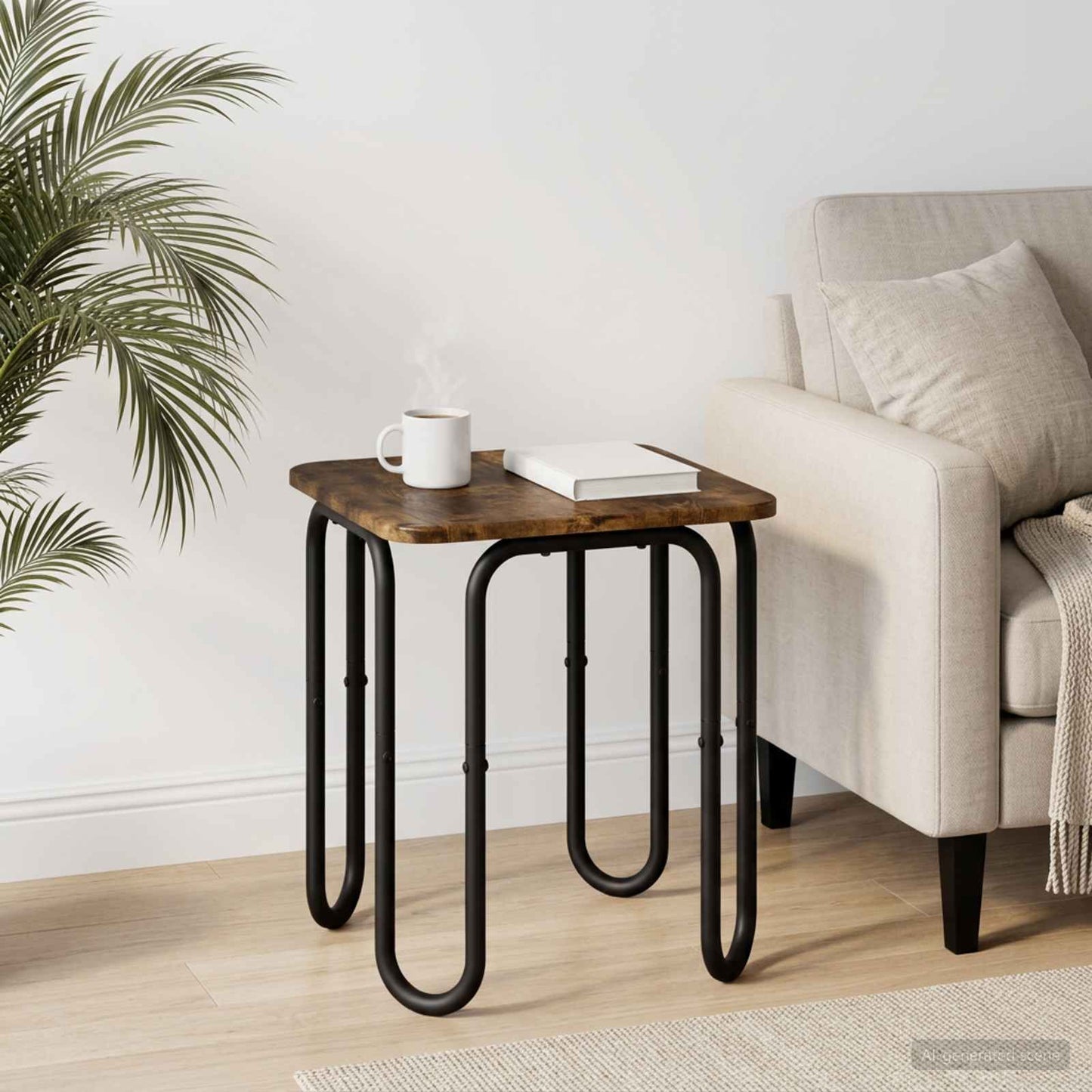 Tavolino da salotto Rovere Fumo 40 x 40 x 45 cm | homemem39
