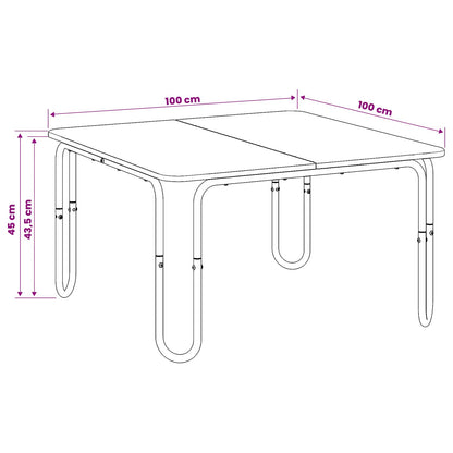 Tavolino da salotto Legno antico 100 x 100 x 45 cm | homemem39