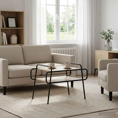 Tavolino da salotto Rovere Sonoma 70 x 50 x 51 cm | homemem39