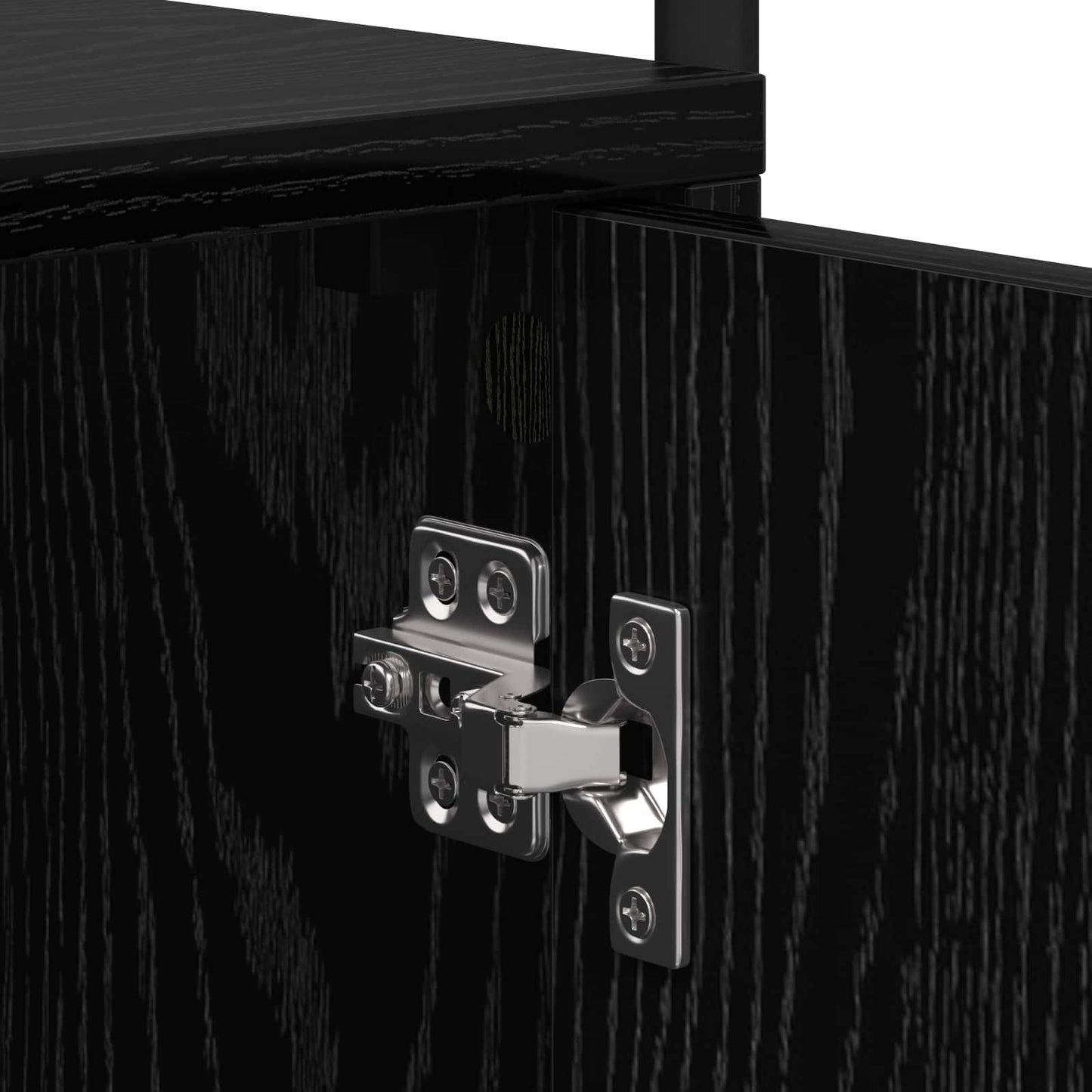 Armadio da Notte 2 pz Rovere Nero Legno ingegnerizzato | homemem39