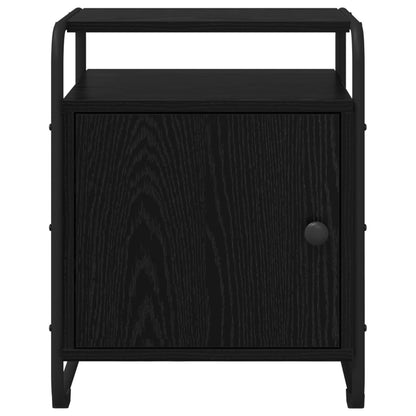 Armadio da Notte 2 pz Rovere Nero Legno ingegnerizzato | homemem39