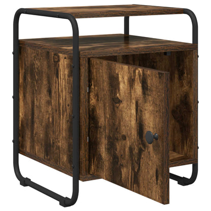 Armadio da Notte Rovere Fumo Legno ingegnerizzato