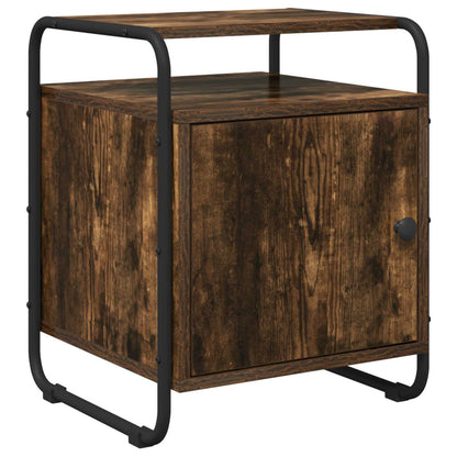 Armadio da Notte 2 pz Rovere Fumo Legno ingegnerizzato | homemem39