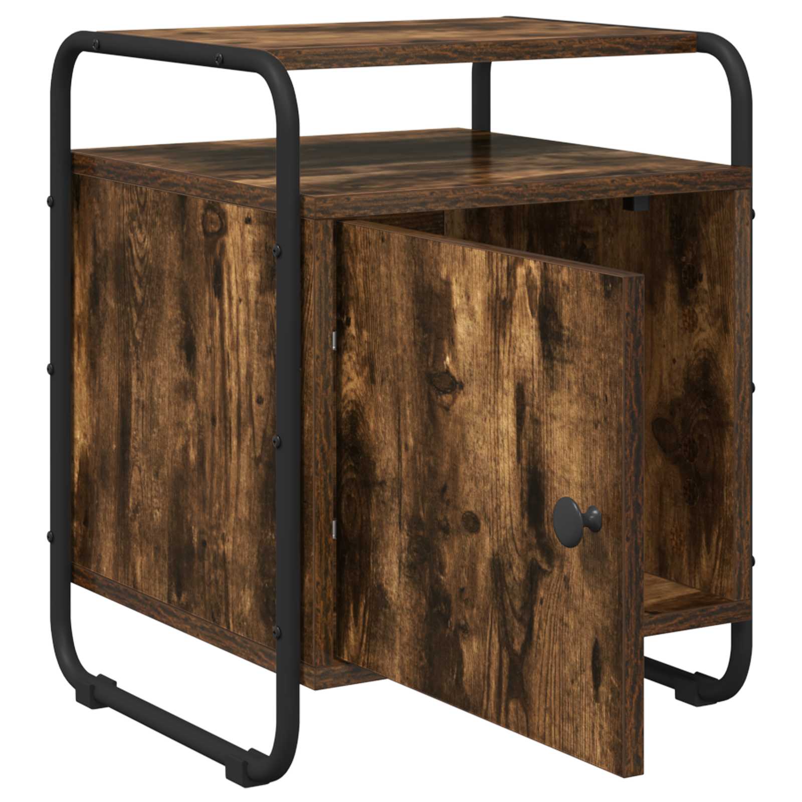 Armadio da Notte 2 pz Rovere Fumo Legno ingegnerizzato | homemem39