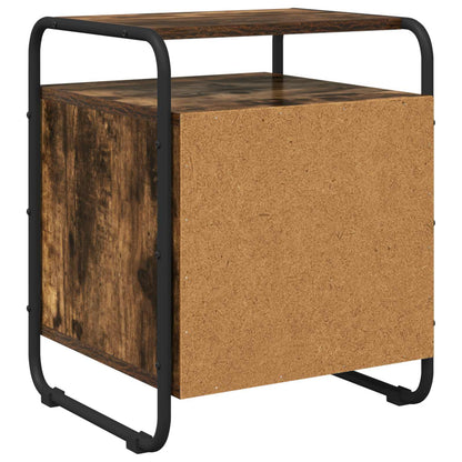 Armadio da Notte 2 pz Rovere Fumo Legno ingegnerizzato | homemem39