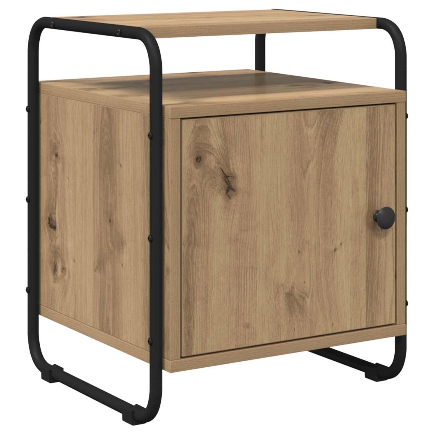 Armadio da Notte 2 pz Rovere Artigianale Legno ingegnerizzato | homemem39