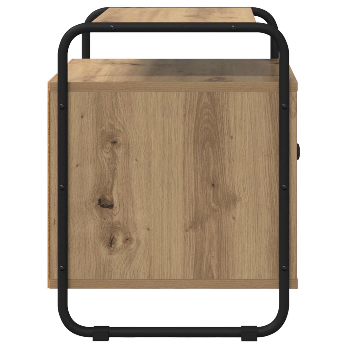Armadio da Notte 2 pz Rovere Artigianale Legno ingegnerizzato | homemem39