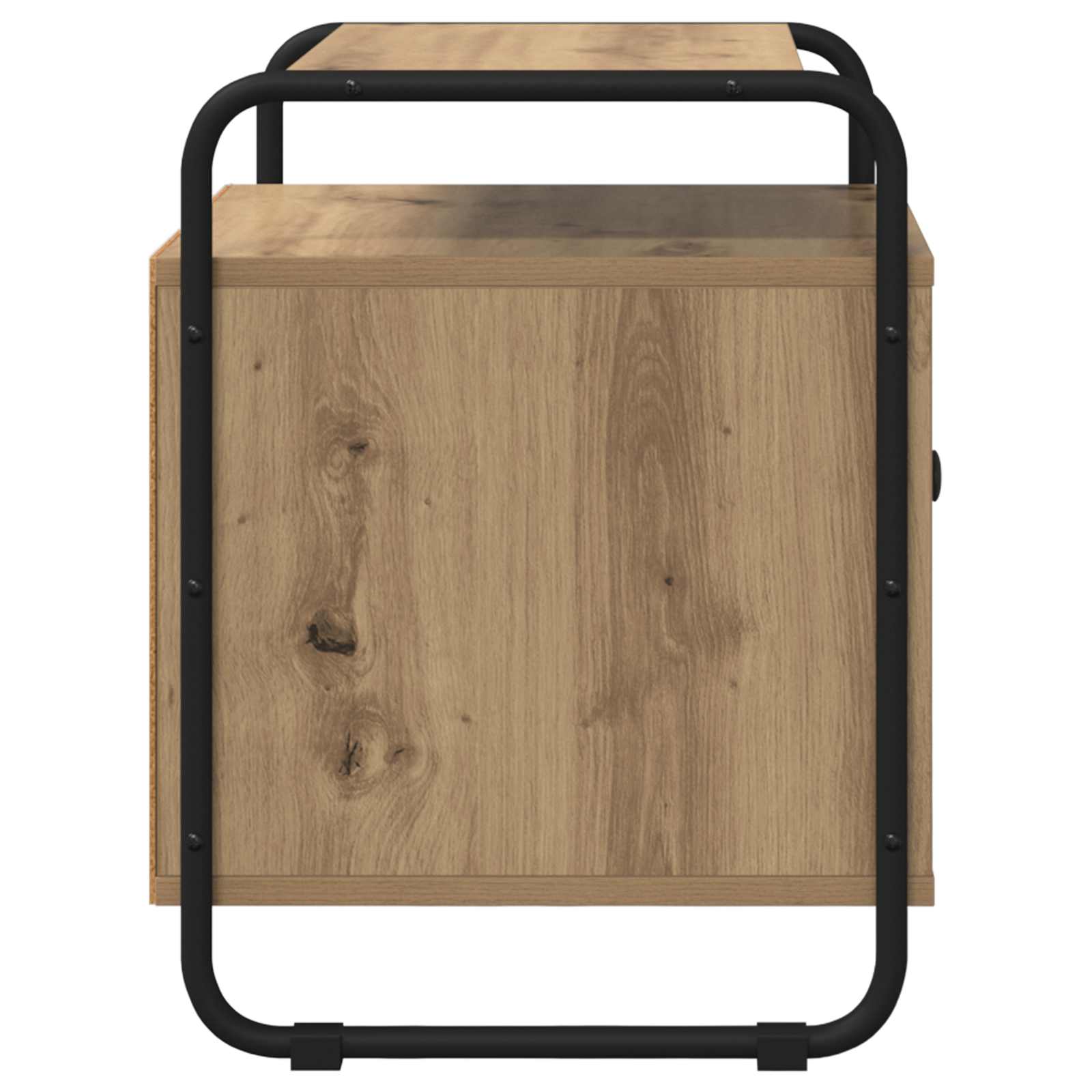 Armadio da Notte 2 pz Rovere Artigianale Legno ingegnerizzato | homemem39