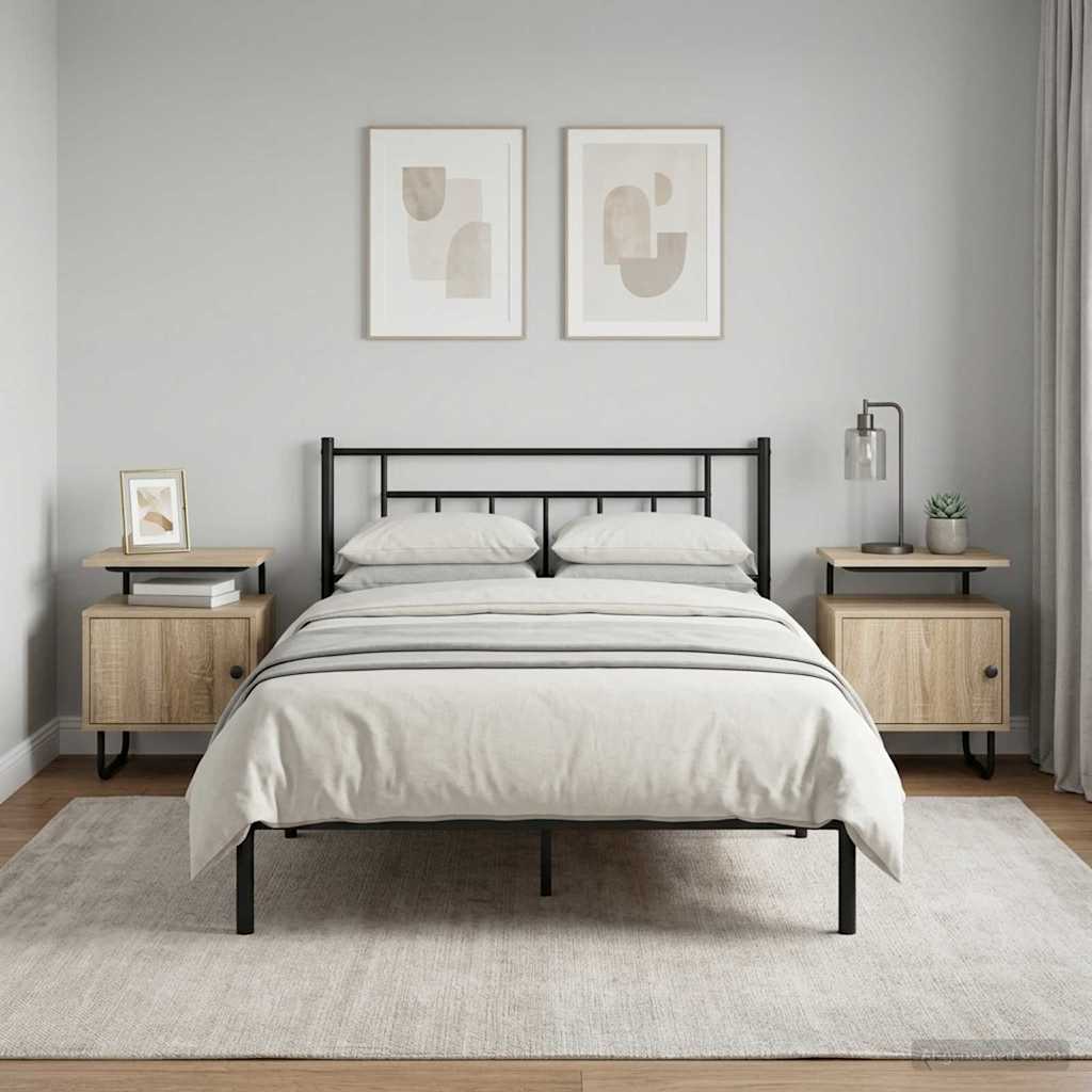 Armadio da Notte 2 pz Rovere Sonoma Legno ingegnerizzato | homemem39