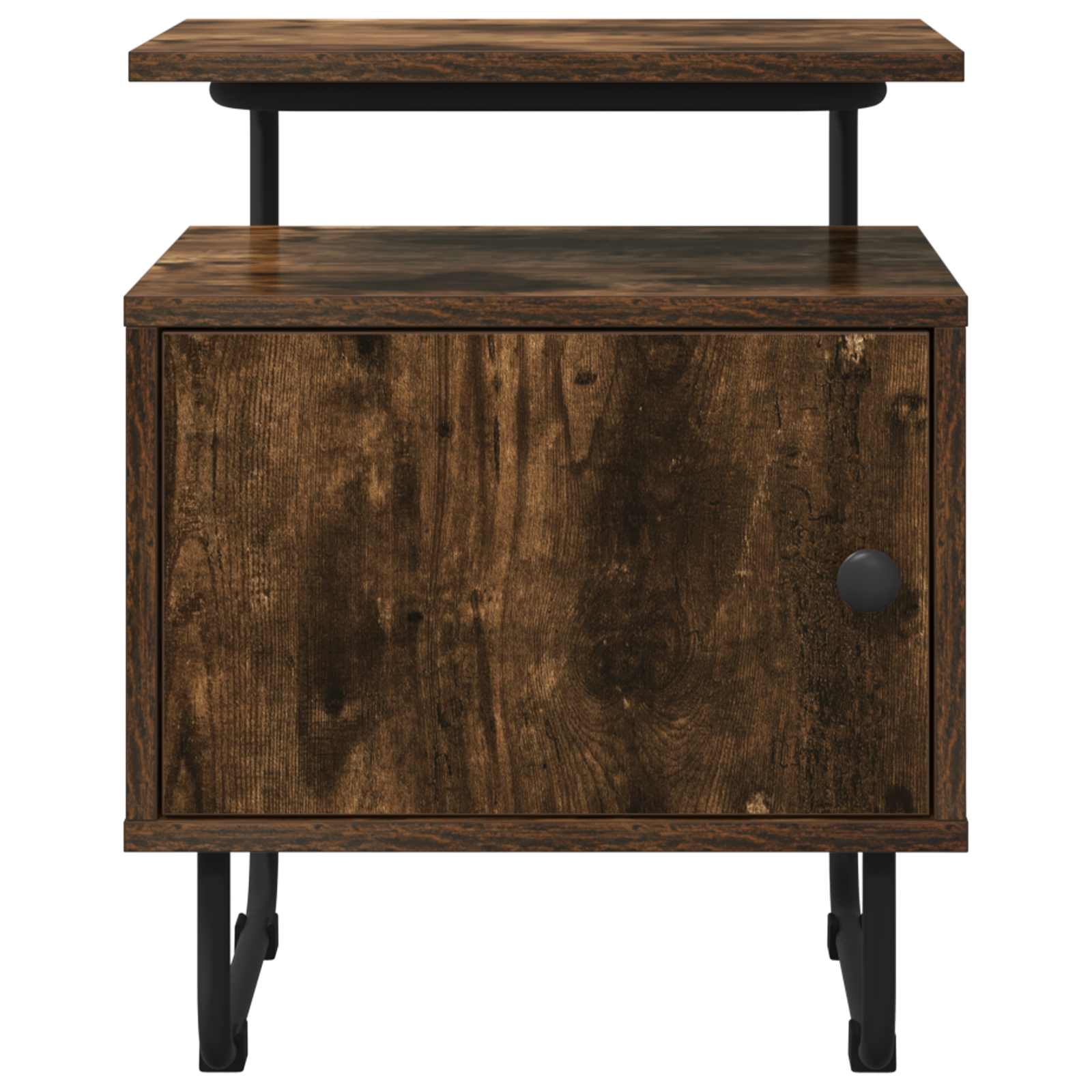 Armadio da Notte 2 pz Rovere Fumo Legno ingegnerizzato | homemem39