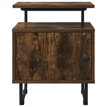 Armadio da Notte 2 pz Rovere Fumo Legno ingegnerizzato | homemem39