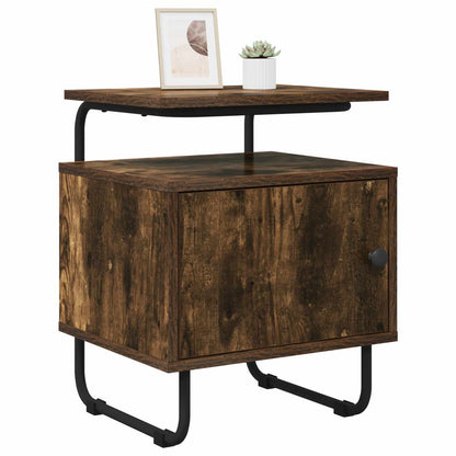 Armadio da Notte 2 pz Rovere Fumo Legno ingegnerizzato | homemem39