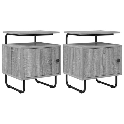 Armadio da Notte 2 pz Sonoma grigio Legno ingegnerizzato | homemem39