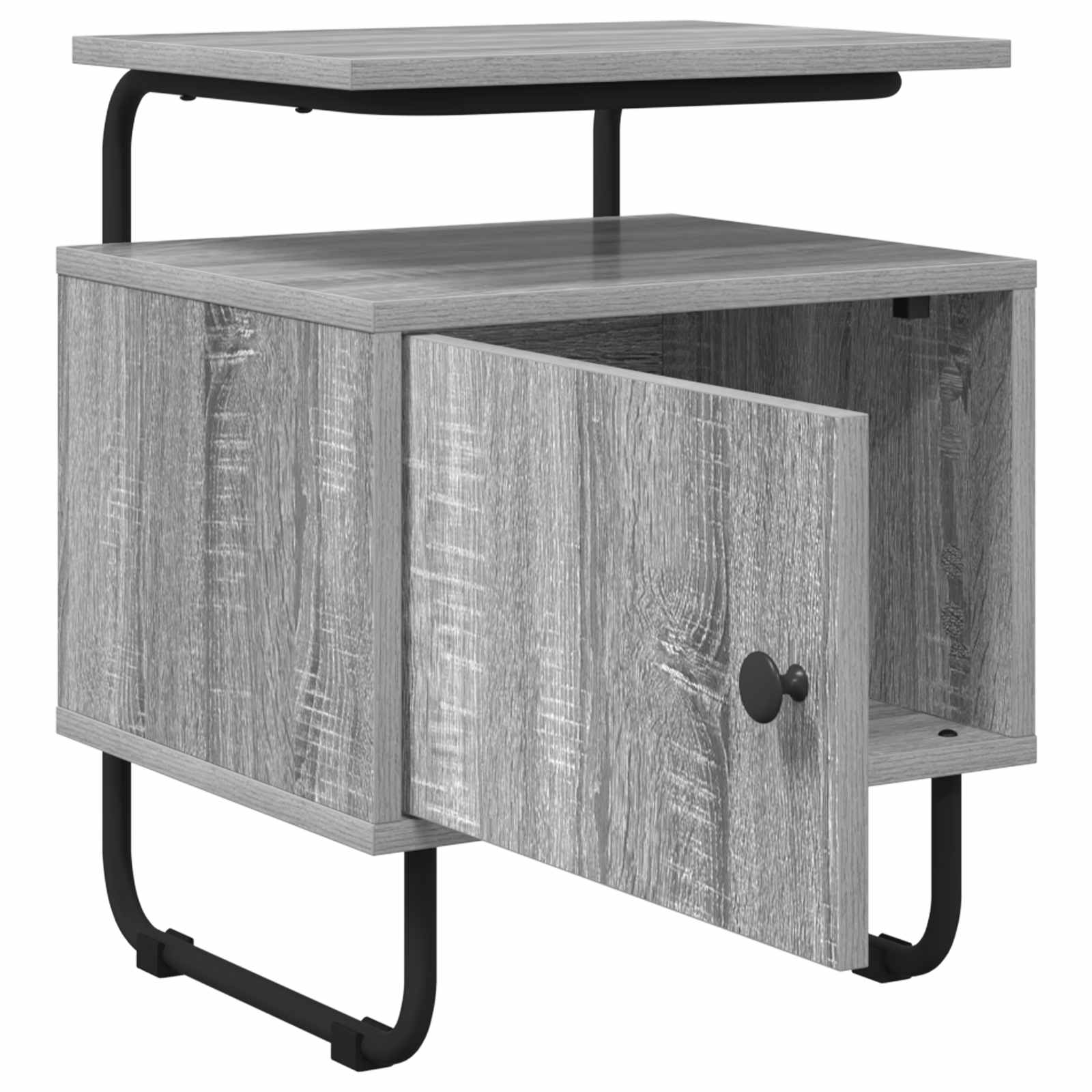 Armadio da Notte 2 pz Sonoma grigio Legno ingegnerizzato | homemem39