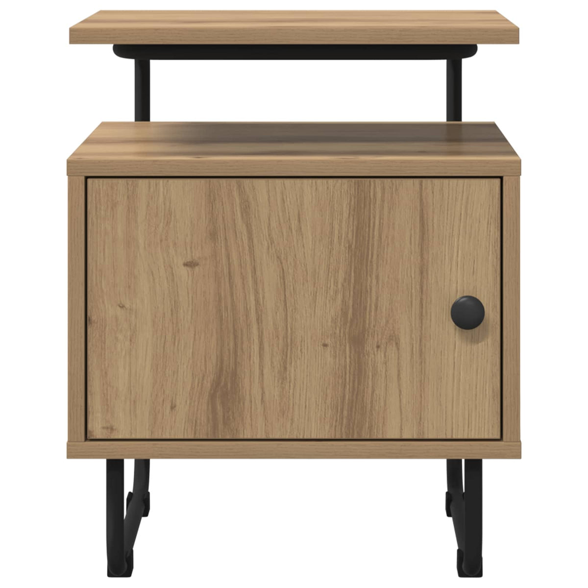 Armadio da Notte 2 pz Rovere Artigianale Legno ingegnerizzato | homemem39