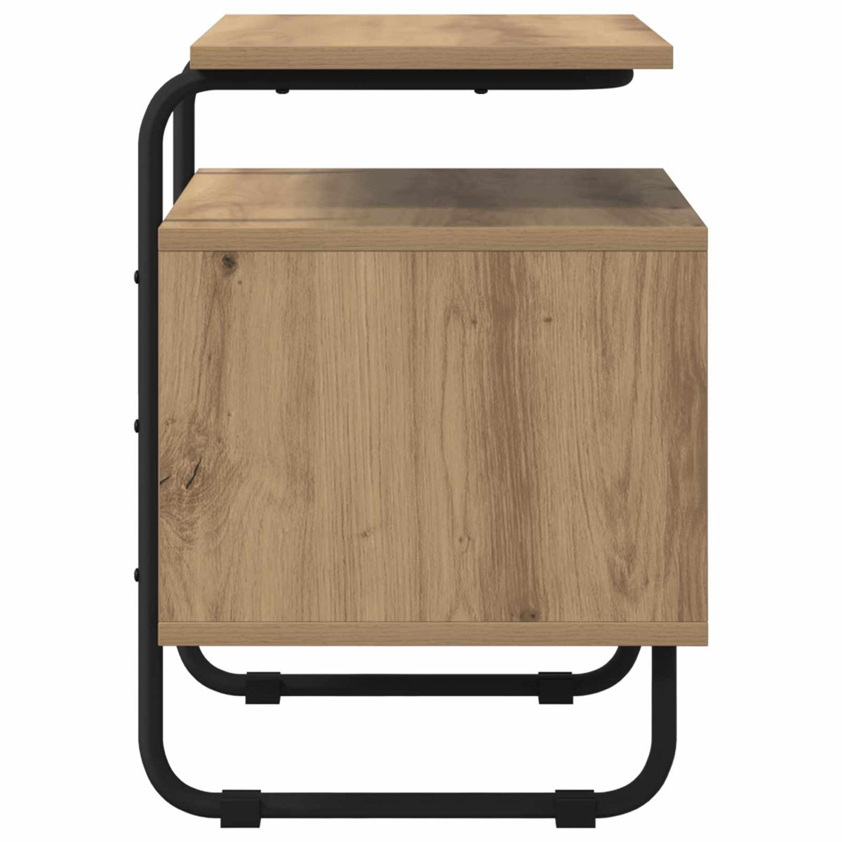 Armadio da Notte 2 pz Rovere Artigianale Legno ingegnerizzato | homemem39