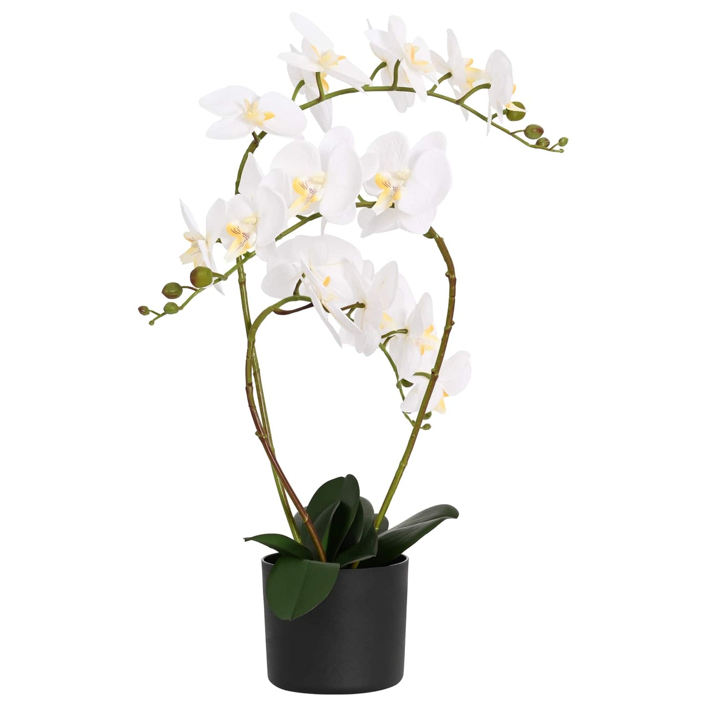 Pianta di Orchidea Artificiale con Vaso Bianco 45 x 15 x 65 cm | homemem39