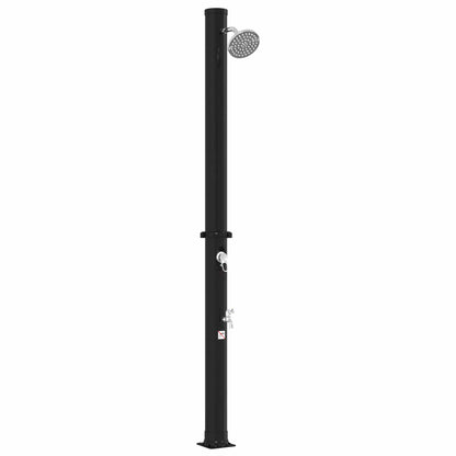 Doccia solare con testa doccia e rubinetto 20 l Nero | homemem39