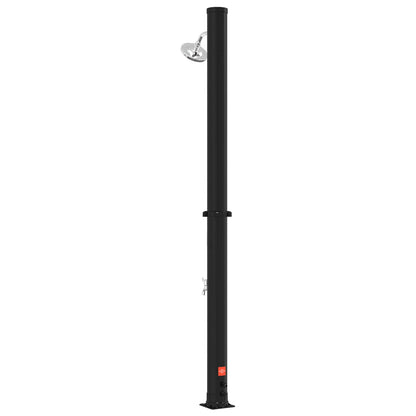 Doccia solare con testa doccia e rubinetto 20 l Nero | homemem39