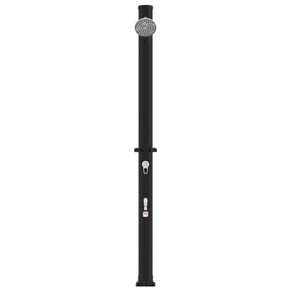 Doccia solare con testa doccia e rubinetto 20 l Nero | homemem39