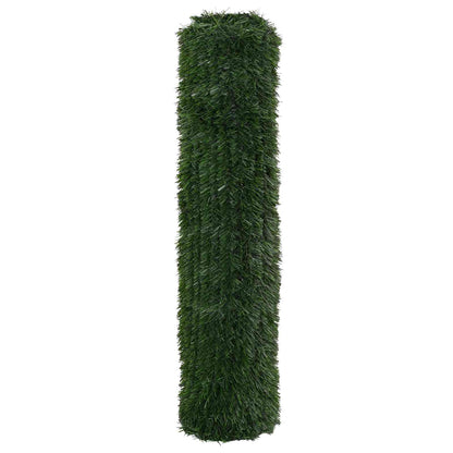 Recinzione Artificiale Verde Scuro 1,5 x 6 m PVC e Acciaio | homemem39