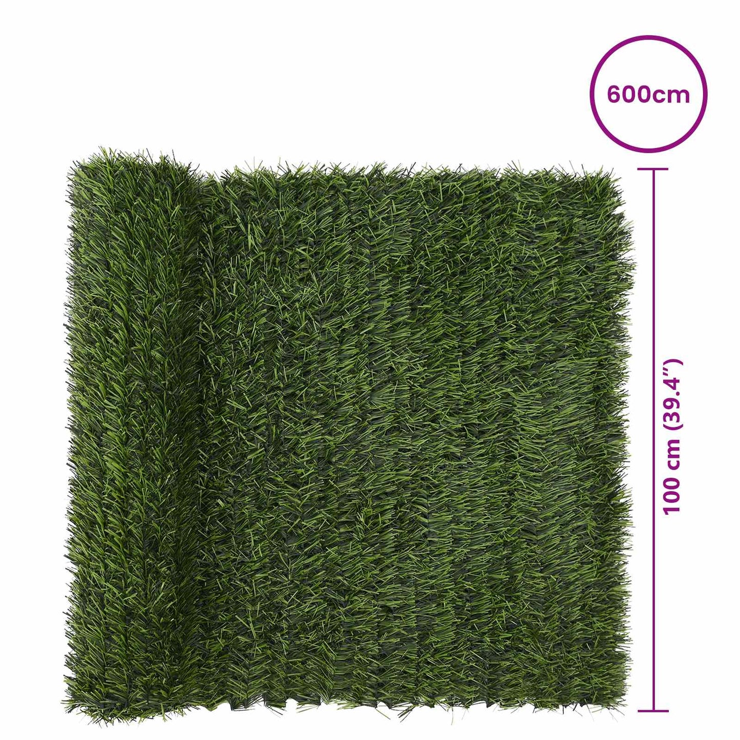 Recinzione Artificiale Verde chiaro 1 x 6 m PVC e Acciaio | homemem39
