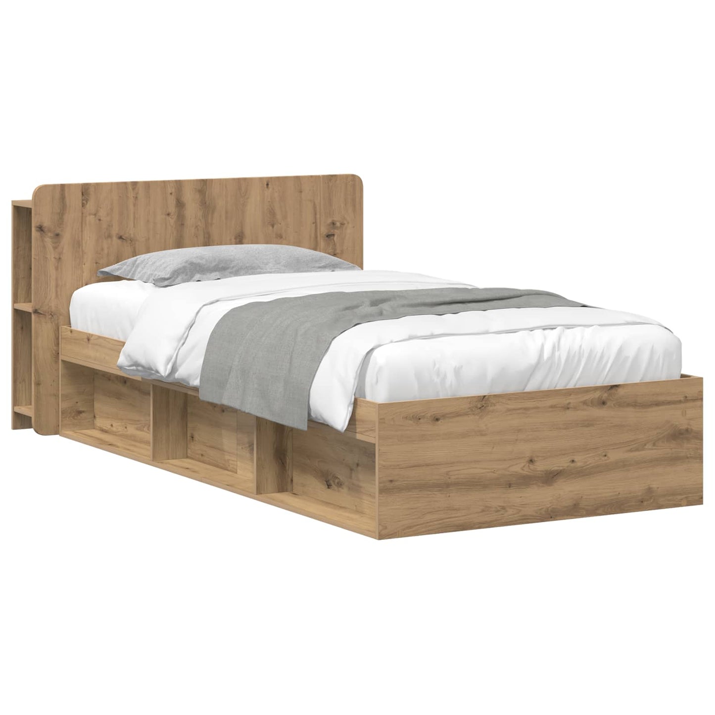 Telaio del letto con storage Rovere Artigianale 75 x 190 cm | homemem39