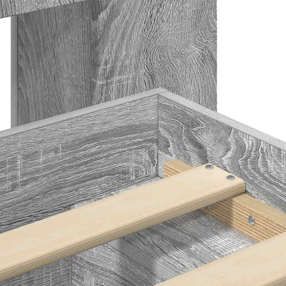 Telaio del letto con storage Sonoma grigio 75 x 190 cm | homemem39