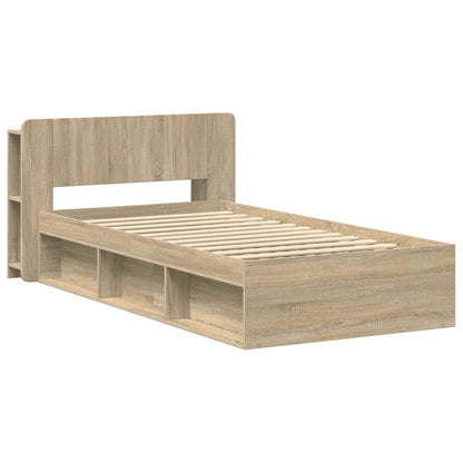 Telaio del letto con storage Rovere Sonoma 75 x 190 cm | homemem39