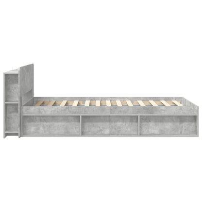 Telaio del letto con storage Grigio Cemento 80 x 200 cm | homemem39
