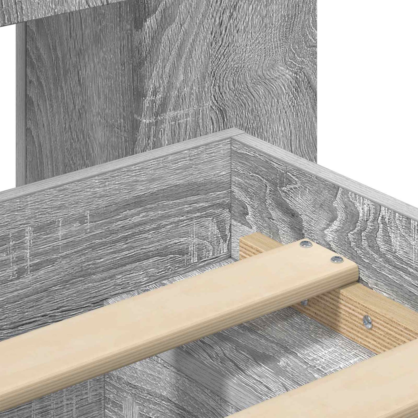 Telaio del letto con storage Sonoma grigio 80 x 200 cm | homemem39