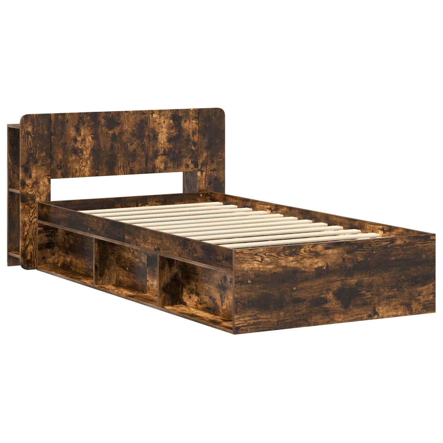 Telaio del letto con storage Rovere Fumo 80 x 200 cm | homemem39