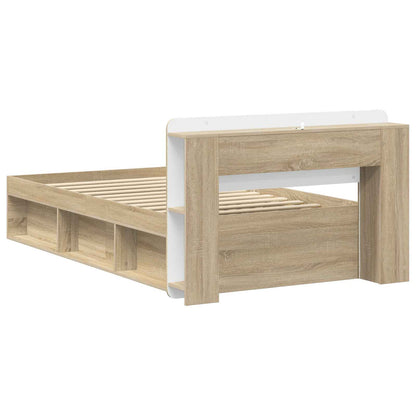 Telaio del letto con storage Rovere Sonoma 80 x 200 cm | homemem39
