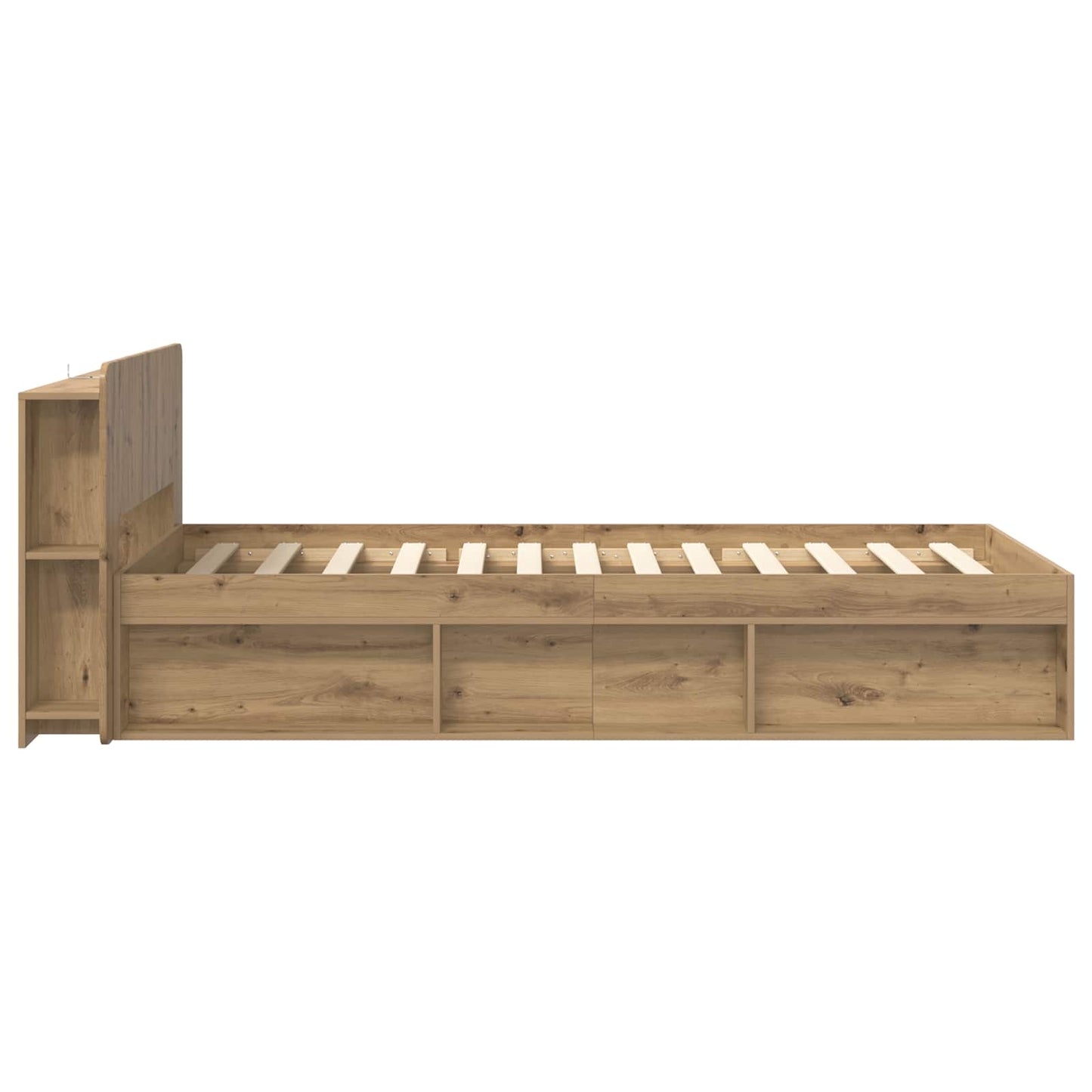 Telaio del letto con storage Rovere Artigianale 90 x 190 cm | homemem39