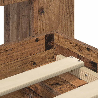 Telaio del letto con storage Legno antico 90 x 190 cm | homemem39