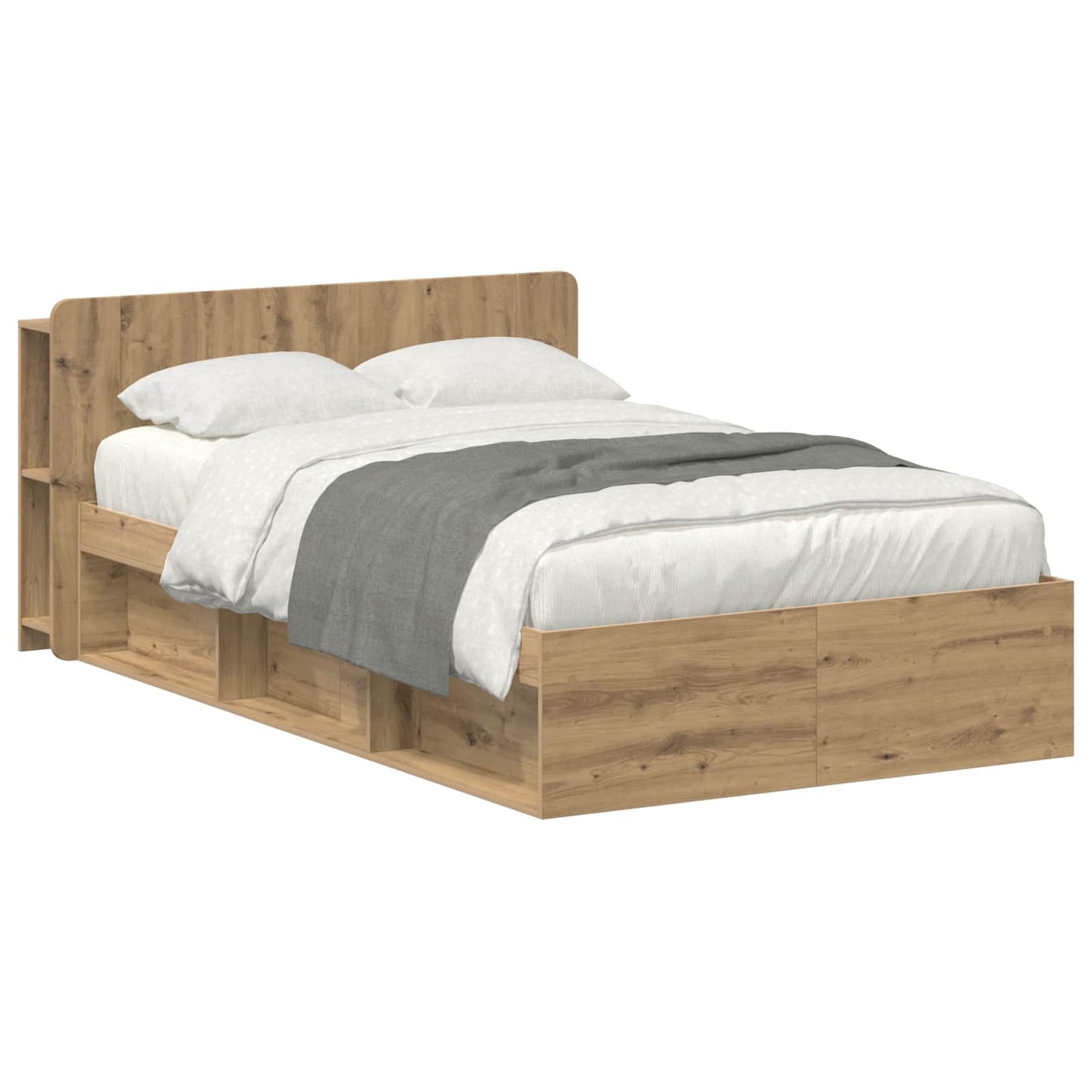 Telaio del letto con storage Rovere Artigianale 120 x 190 cm | homemem39