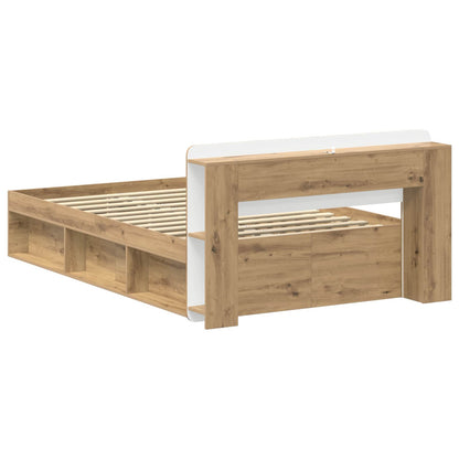 Telaio del letto con storage Rovere Artigianale 120 x 190 cm | homemem39