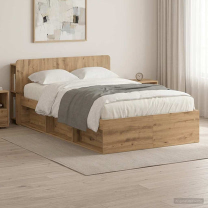 Telaio del letto con storage Rovere Artigianale 120 x 200 cm | homemem39
