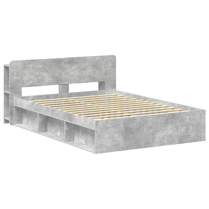 Telaio del letto con storage Grigio Cemento 140 x 190 cm | homemem39