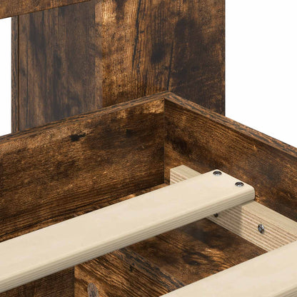 Telaio del letto con storage Rovere Fumo 140 x 190 cm | homemem39