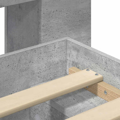 Telaio del letto con storage Grigio Cemento 140 x 200 cm | homemem39